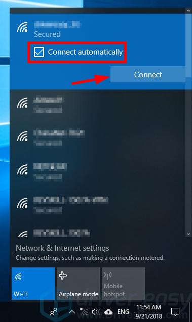 Wi-Fi, Connect to a Wi-Fi network