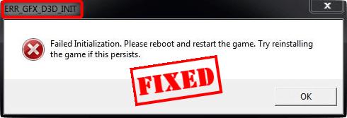 directdraw init failed windows 10