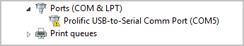 old prolific usb to serial driver
