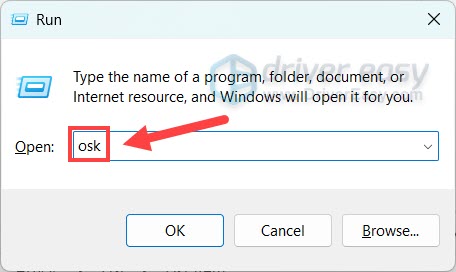 open on-screen keyboard via run command
