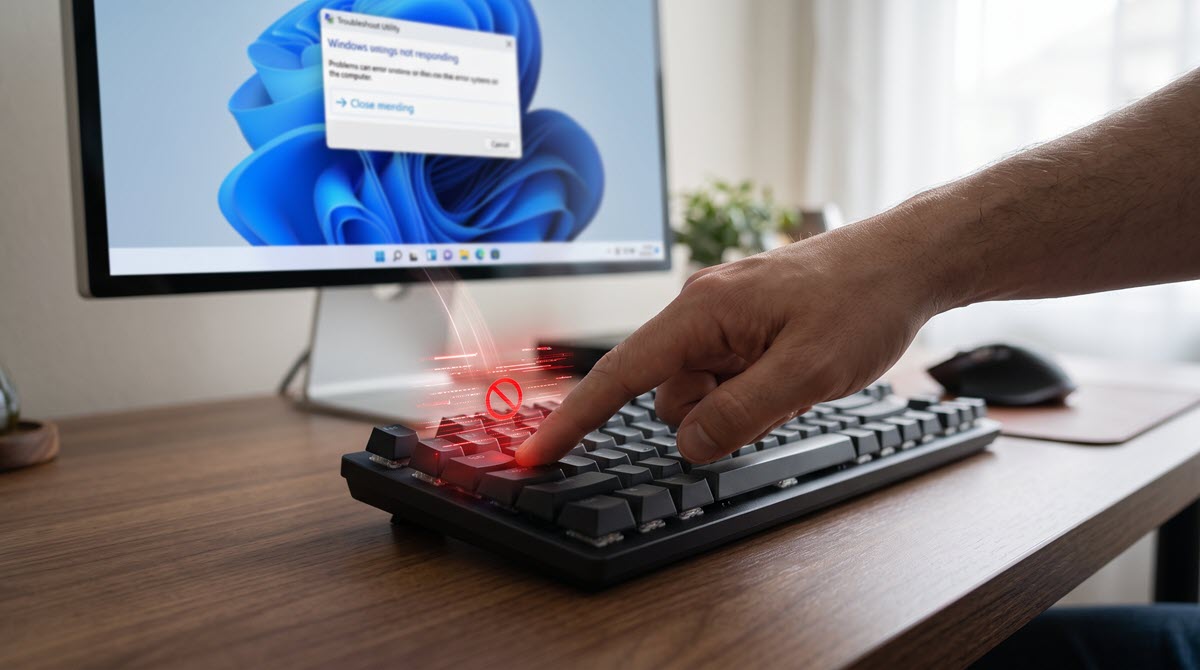 tab key not working on windows pc 11 & 10