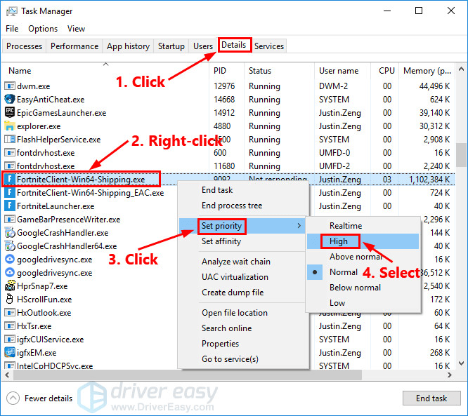 Fortnite Suddenly Low Fps Fortnite Fps Drops Solved Driver Easy