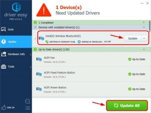how to update bluetooth driver on windows 10