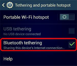 bluetooth tethering software for pc