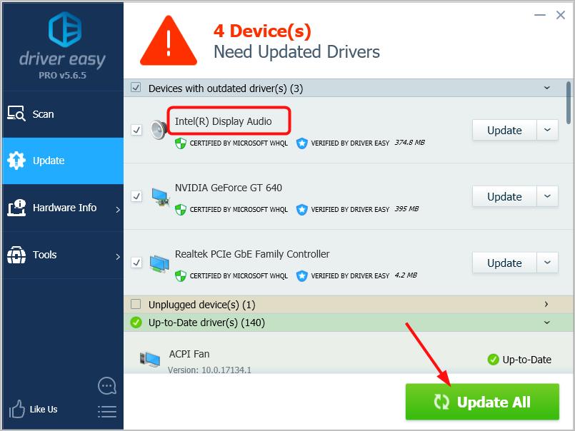 intel high definition dsp audio driver windows 10