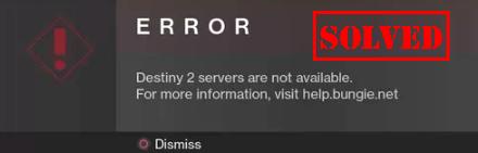 destiny 2 steam servers down