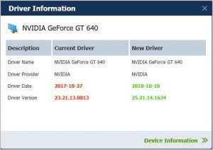 nvidia driver download auto detect
