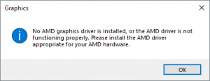 amd system has detected a link failure