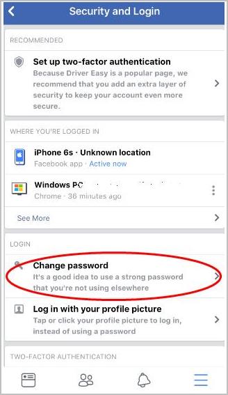 Facebook Password Change: How to Change your Facebook Profile