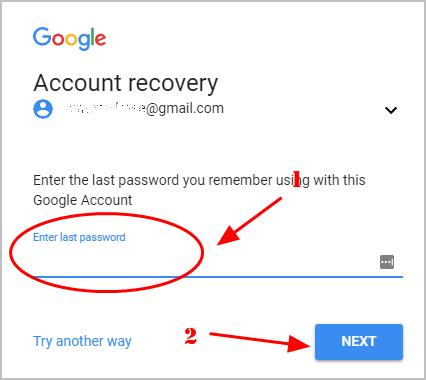 Google recovery