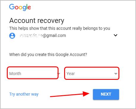 my gmail password missing