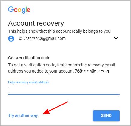1 still on the same page to get verification code by recovery email address click try another way - forgot fortnite password and email