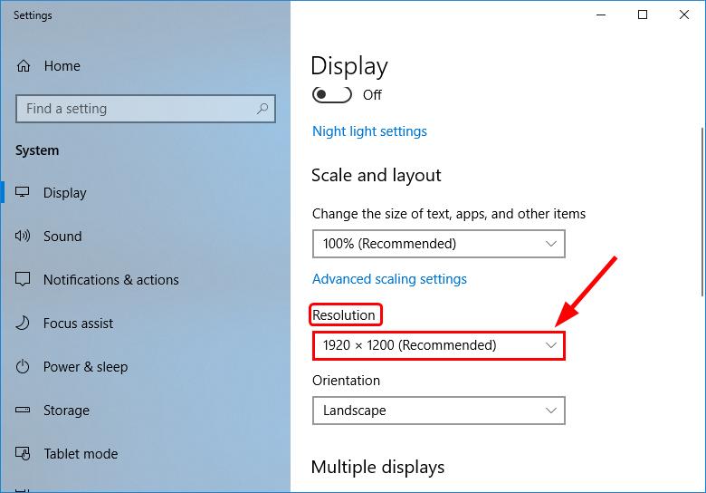 windows 10 screen resolution messed up