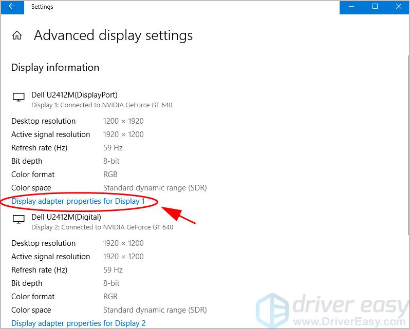 Solved Input Not Supported On Monitor Driver Easy