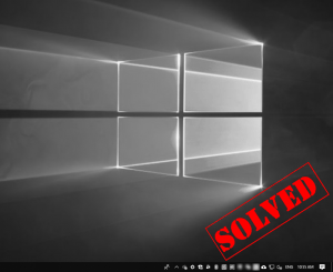 screen black and white windows 10