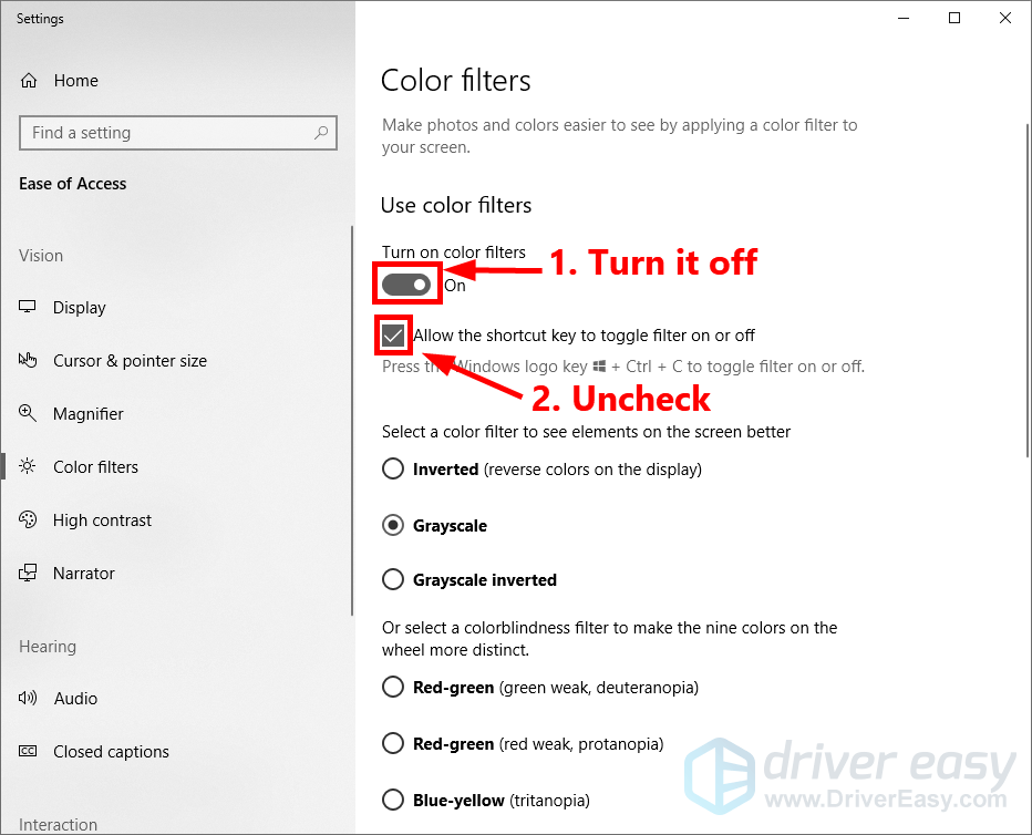 SOLVED] Windows 10 black and white - Driver Easy