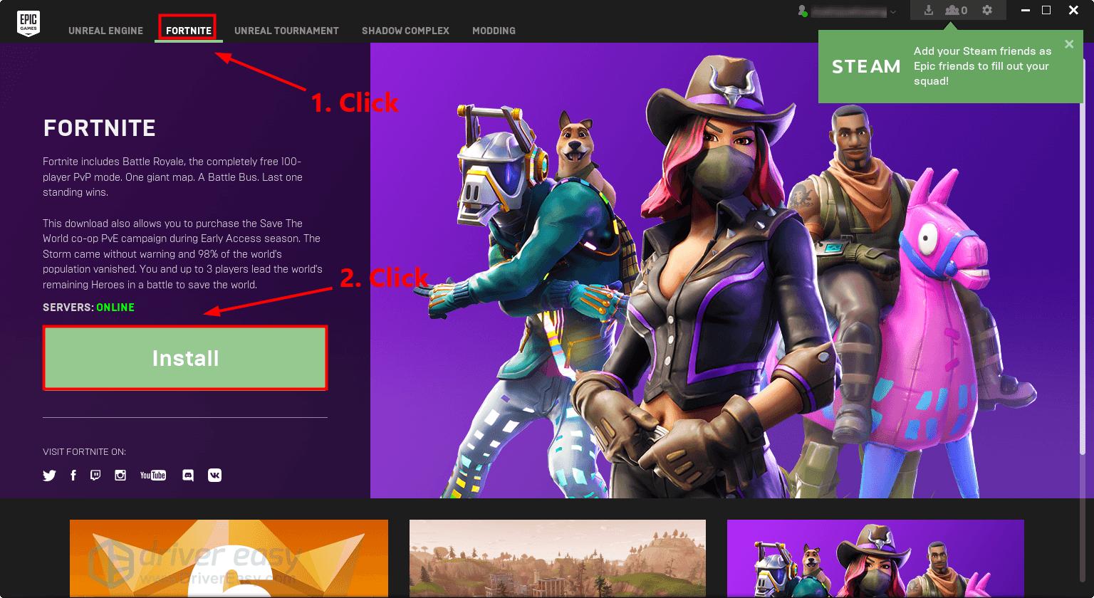 How to Download and Launch Fornite on Your PC