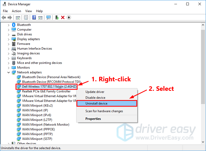 dell wireless adapter windows 10