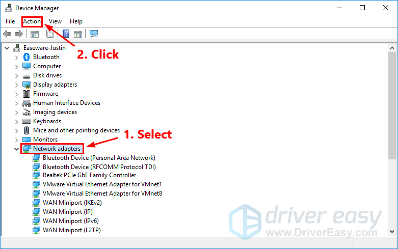 how to reinstall network driver