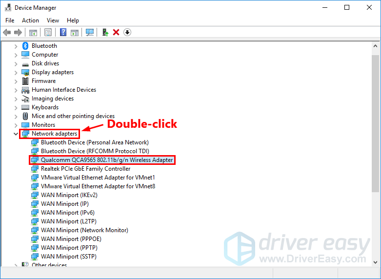 no wireless in device manager
