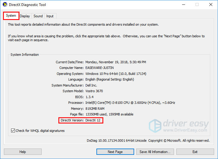 update directx 12 drivers