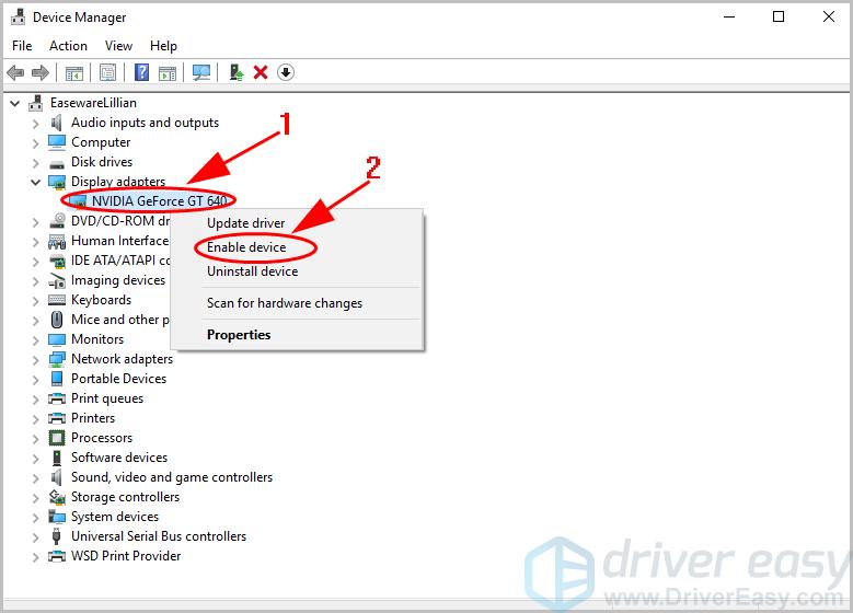 fix display driver windows 8