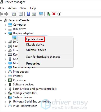 how to update cpu drivers windows 10 intel