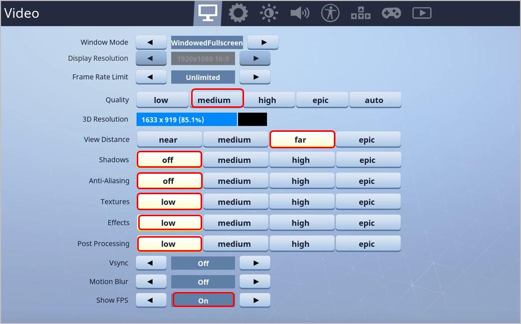 fix 5 configure settings to enhance your computer performance - fix fortnite lag ps4