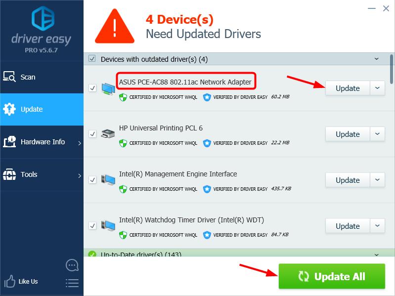 update intel drivers windows 10 asus series 4 sonicmaster