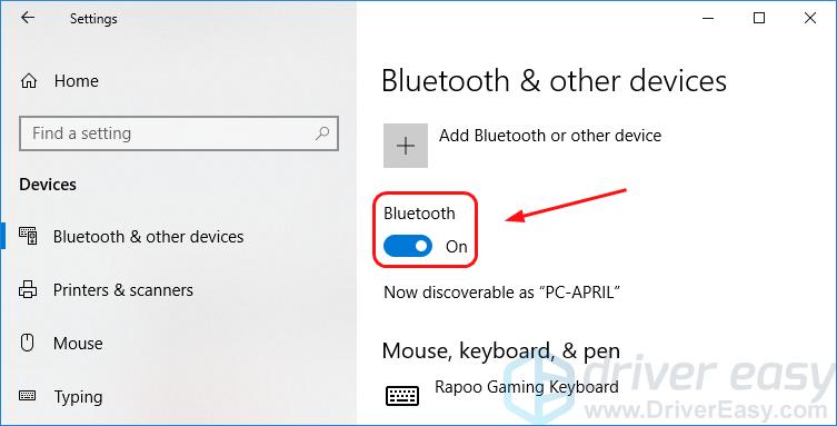 windows 10 bluetooth missing