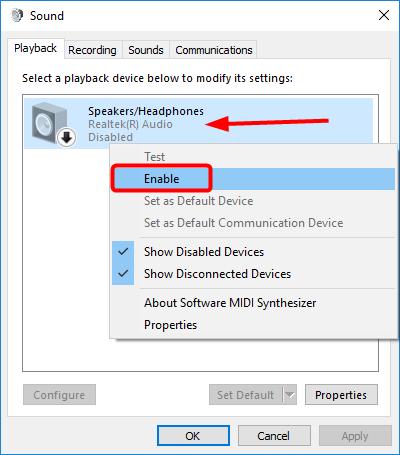 realtek hd audio manager not detecting headphones