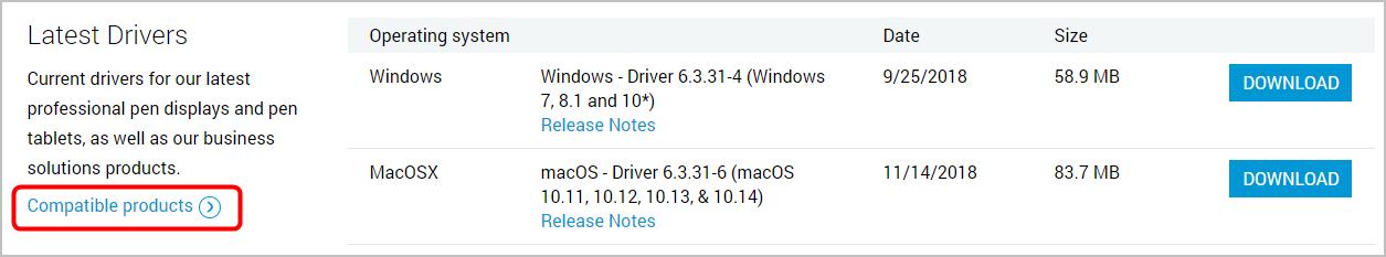 intuos 4 driver for mac