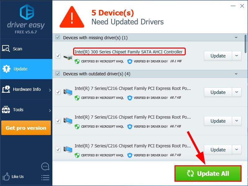 microsoft standard sata ahci controller driver windows 8.1 update