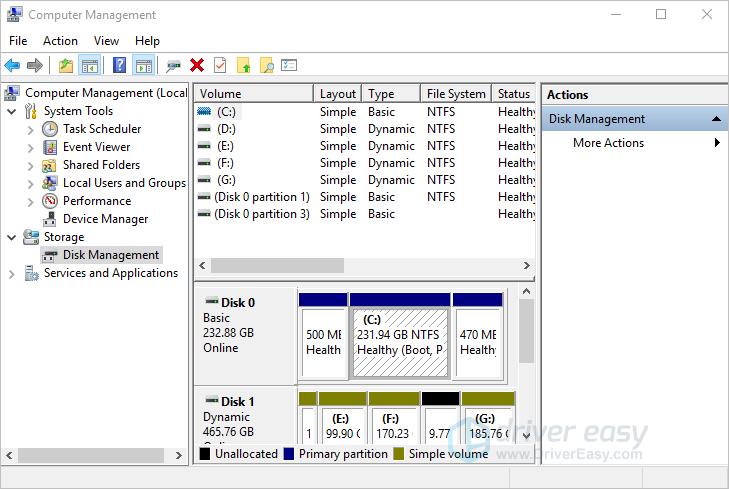 disk management in windows