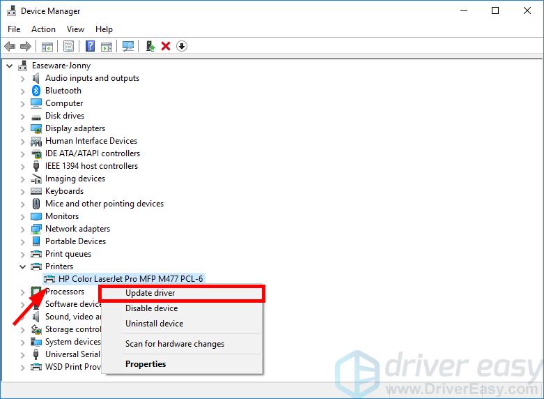 Download Hp Printer Drivers Driver Easy