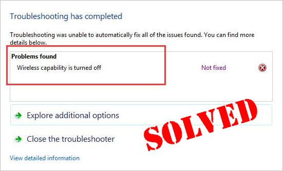 wifi wireless lan not ready power is disabled hp connection manager