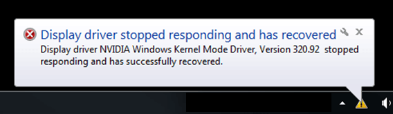 why i cant fix display driver stoped working