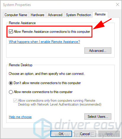 cannot remote desktop to windows 10 after upgrade