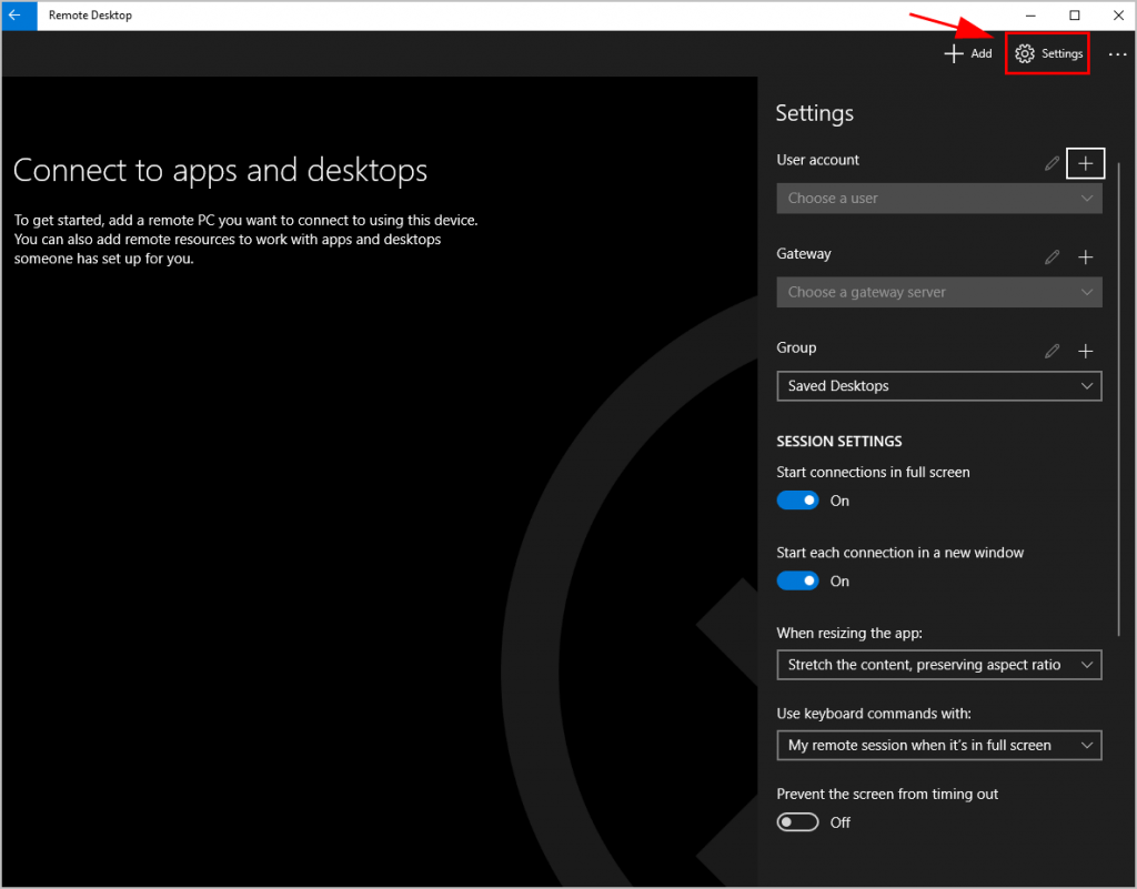 cannot remote desktop to windows 10 microsoft account