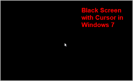 blank blue screen windows 7