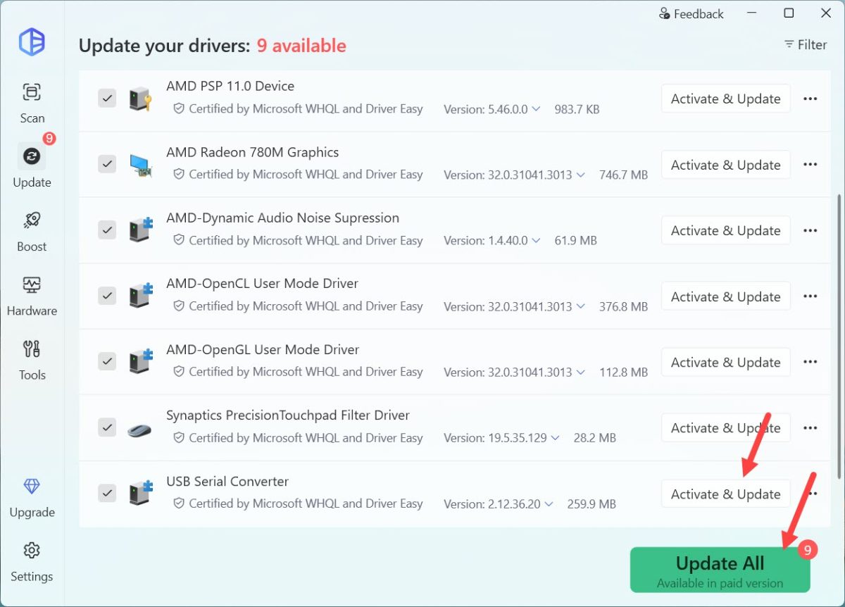 update ftdi usb to serial driver automatically driver easy