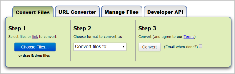 Free online converter for 1000+ formats 