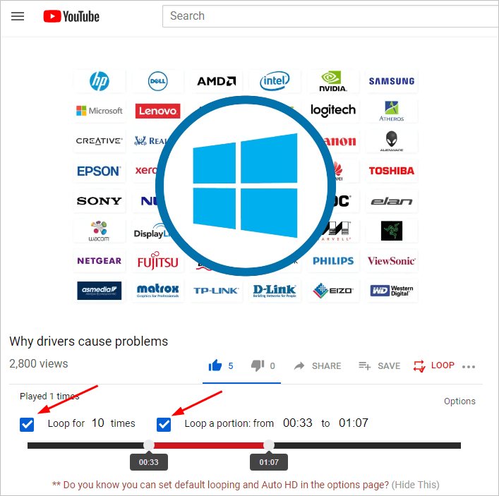 how do you make youtube videos replay automatically