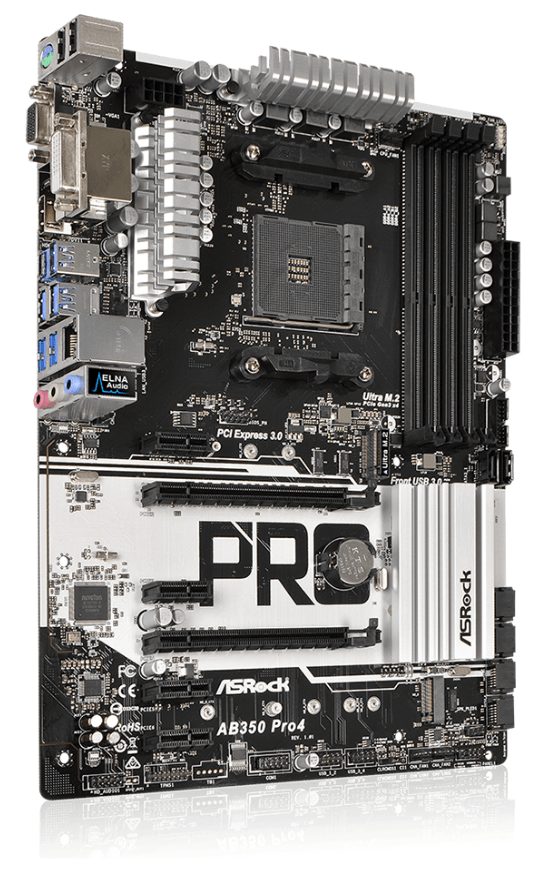 Asrock ab350 pro4 не включается