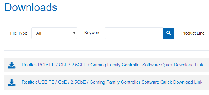 realtek pcie gbe family controller driver update windows 10