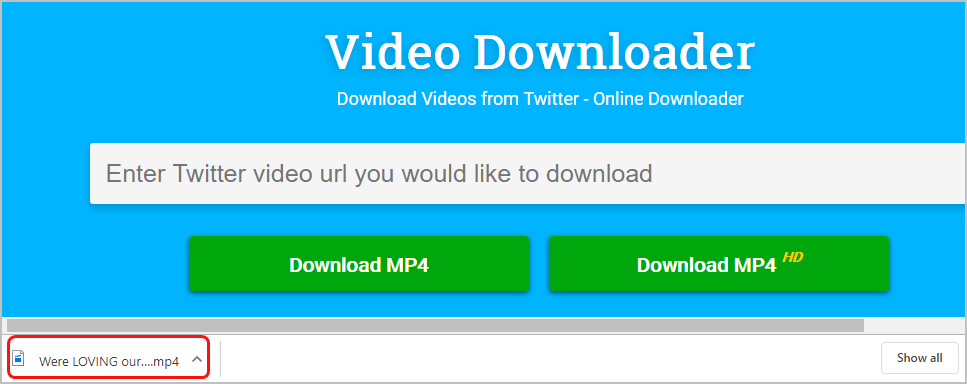 twitter video download er