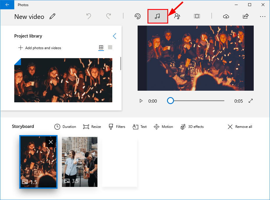 add background music to video