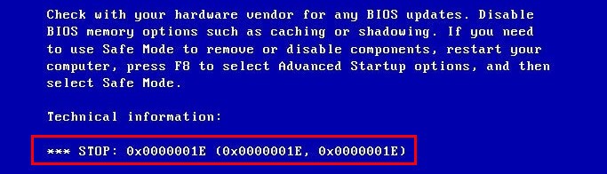 Fixed Stop 0xe Blue Screen Error Code Driver Easy