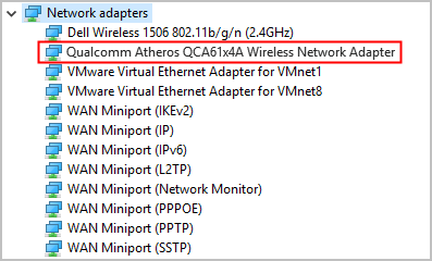 atheros wlan adapter not detected win10 threshold 2