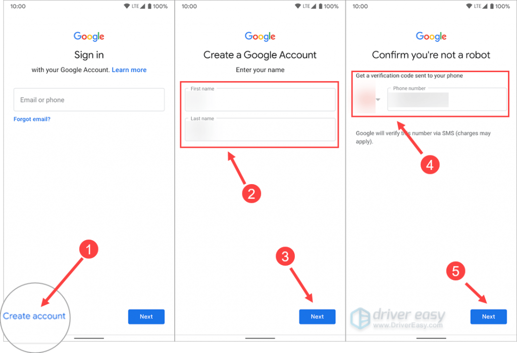 Create Your Google Account Step By Step Driver Easy Create Your Google Account Step By Step Driver Easy